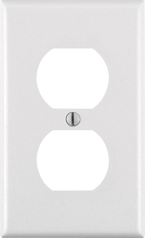 LEVITON - Leviton White 1 gang Thermoset Plastic Duplex Wall Plate 1 pk - Case of 20 [88003-000]