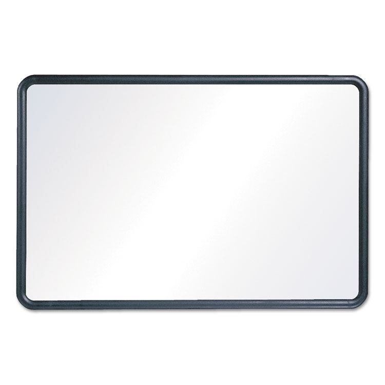 Quartet - Contour Dry Erase Board, 24 x 18, Melamine White Surface, Black Plastic Frame