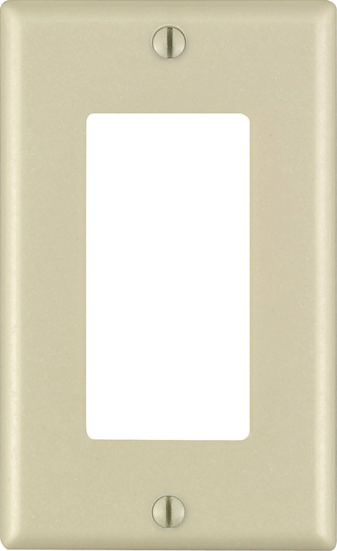 DECORA - Leviton Decora Ivory 1 gang Thermoset Plastic Decorator Wall Plate 1 pk - Case of 20
