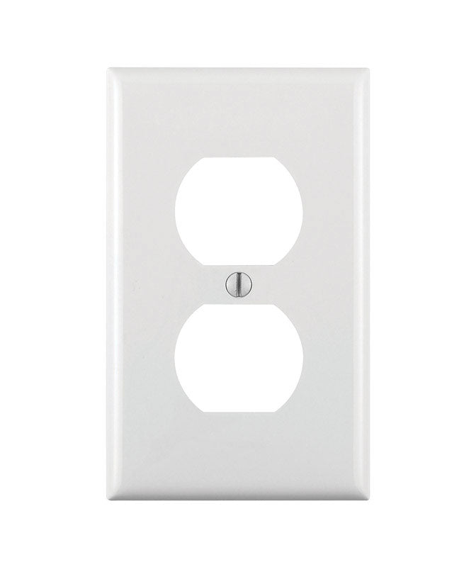 LEVITON - Leviton White 1 gang Thermoplastic Nylon Duplex Wall Plate 1 pk - Case of 20 [80703-00W]