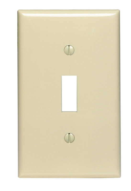 LEVITON - Leviton Ivory 1 gang Nylon Toggle Wall Plate 1 pk - Case of 20 [80701-00I]