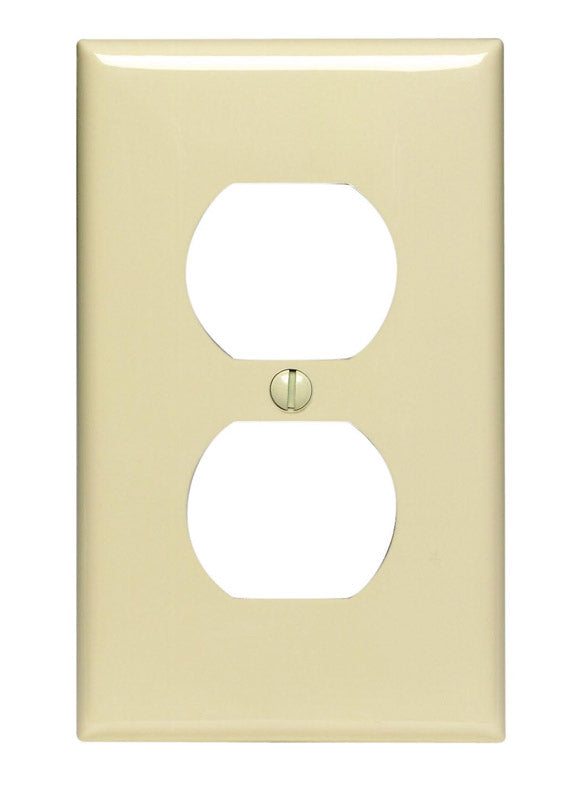 LEVITON - Leviton Ivory 1 gang Nylon Duplex Wall Plate 1 pk - Case of 20 [80703-00I]