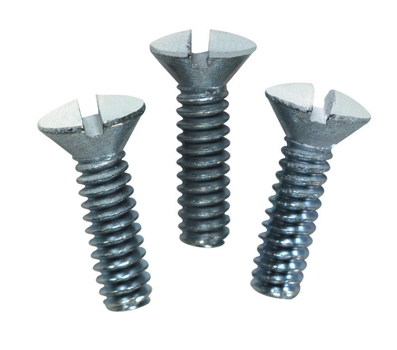 LEVITON - Leviton White Metal Wall Plate Screws 20 pk [88000-PRT]