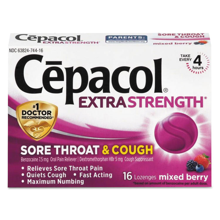 Cepacol - Sore Throat and Cough Lozenges, Mixed Berry, 16 Lozenges