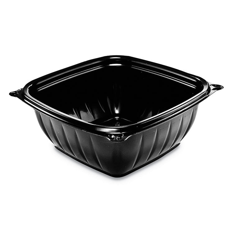 Dart - PresentaBowls Pro Black Square Bowls, 12 oz, 5 x 5 x 2, Black, Plastic, 63/Bag, 8 Bags/Carton