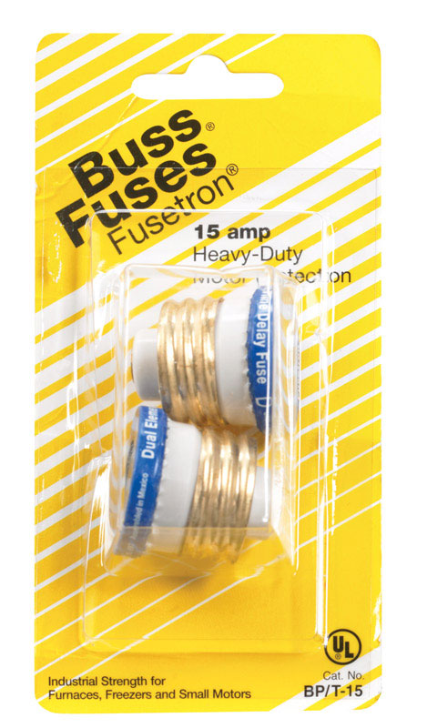 BUSSMANN - Bussmann 15 amps T-Type Plug 2 pk