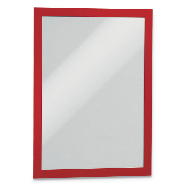 Durable - DURAFRAME Sign Holder, 8.5 x 11, Red Frame, 2/Pack