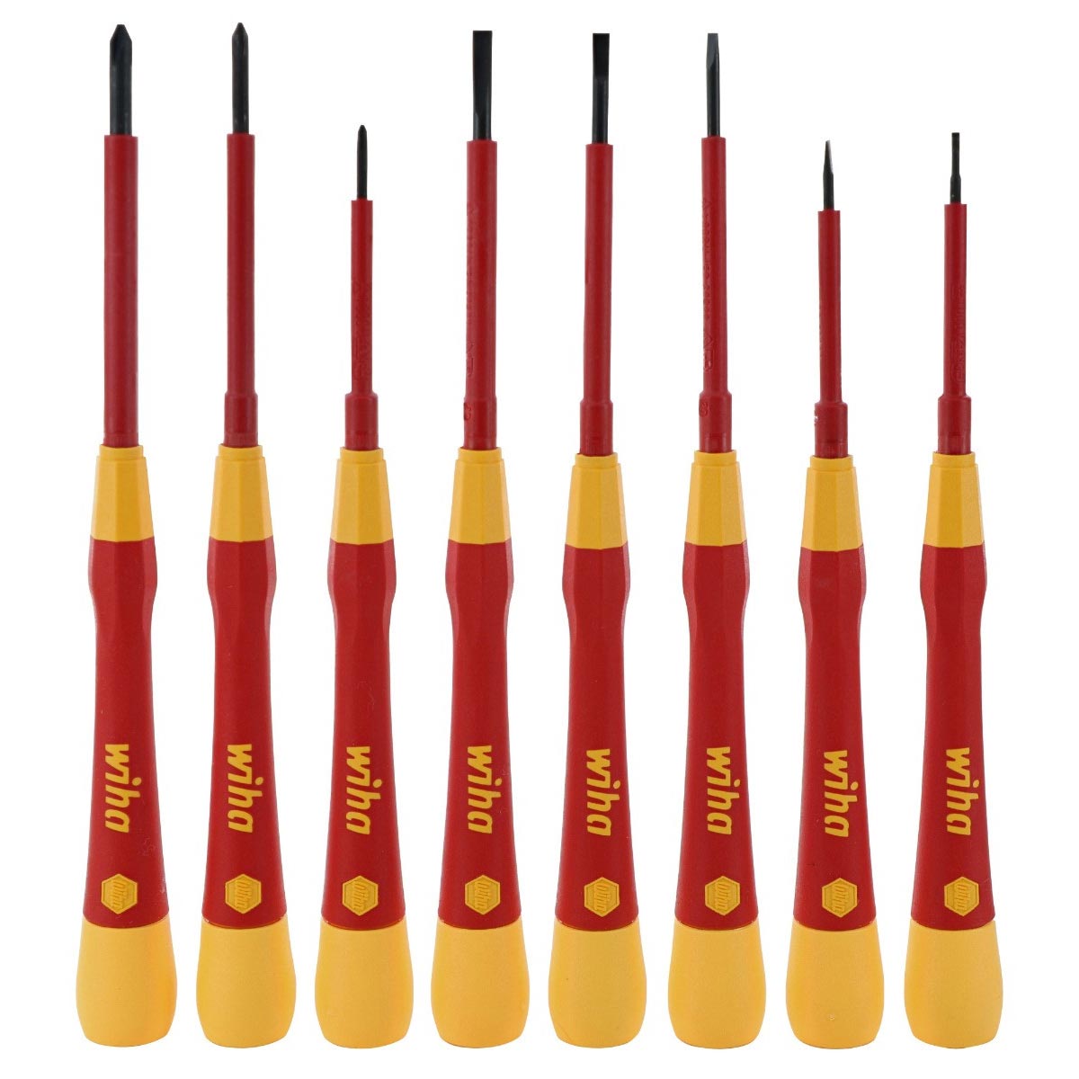 Wiha Insulated PicoFinish Precision Screwdriver Set (8 Piece Set)