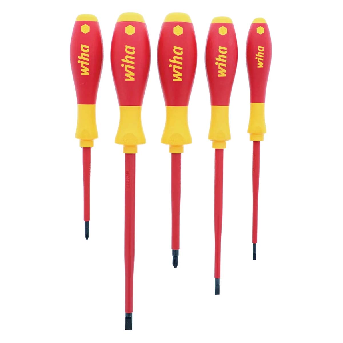 Wiha Insulated SoftFinish Slotted/Phillips Screwdriver Set (5 Piece Set)