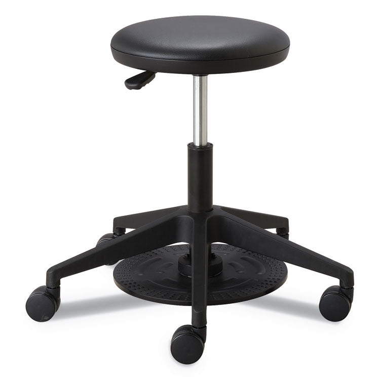 Safco - Lab Stool, Backless, Supports Up to 250 lb, 19.25" to 24.25" Seat Height, Black