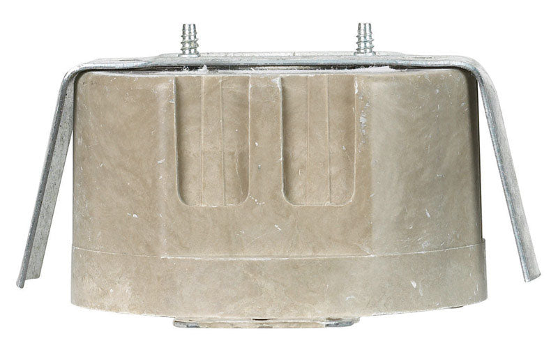 ALLIED MOULDED - Allied Moulded FiberglasBox 14 cu in Round Fiberglass 1 gang Outlet Box Beige