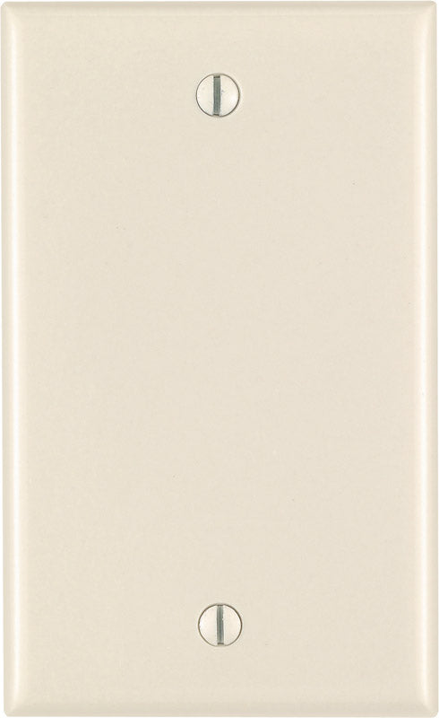 LEVITON - Leviton Almond 1 gang Thermoset Plastic Blank Wall Plate 1 pk - Case of 25