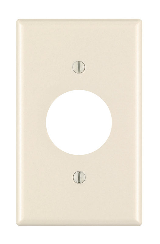 LEVITON - Leviton Almond 1 gang Thermoset Plastic Outlet Wall Plate 1 pk