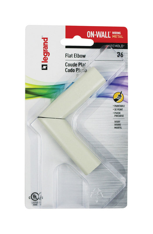 LEGRAND - Legrand On-Wall Flat Elbow 1 pk - Case of 5