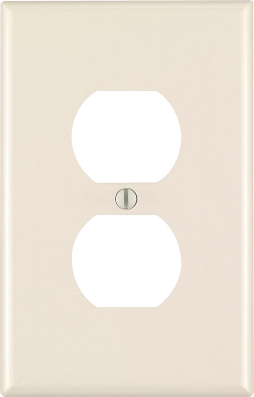 LEVITON - Leviton Almond 1 gang Nylon Duplex Wall Plate 1 pk - Case of 20