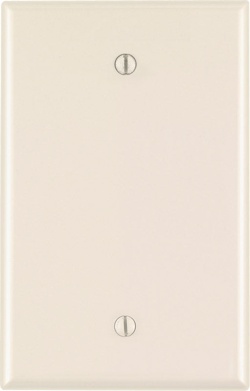 LEVITON MFG. - Leviton Almond 1 gang Nylon Blank Wall Plate 1 pk