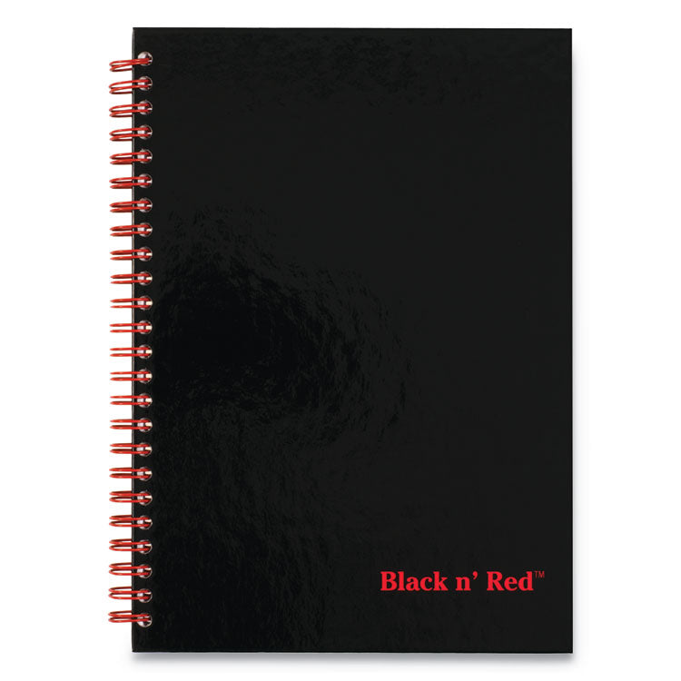 Black n' Red - Hardcover Twinwire Notebooks, SCRIBZEE Compatible, 1-Subject, Wide/Legal Rule, Black Cover, (70) 9.88 x 6.88 Sheets