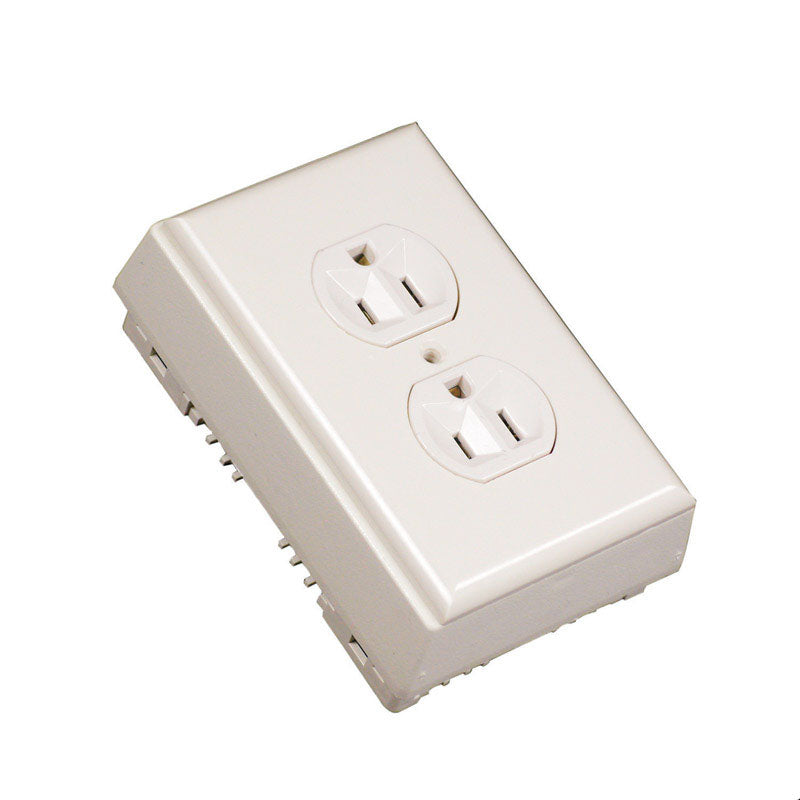 LEGRAND - Legrand Rectangle Plastic 1 gang Outlet Kit Ivory