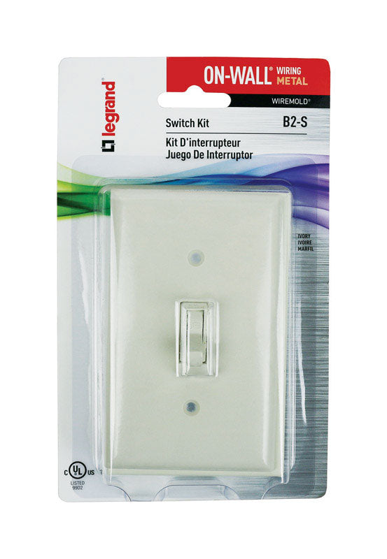 LEGRAND - Legrand Rectangle Plastic 1 gang Switch Kit Ivory [B2S]