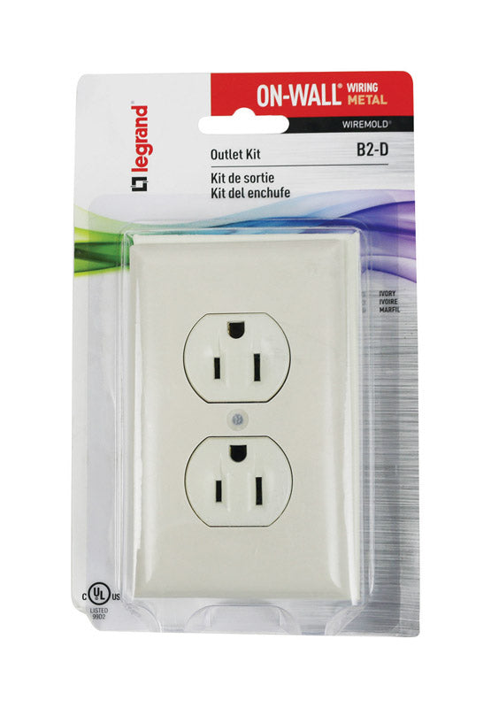 LEGRAND - Legrand Rectangle Plastic 1 gang Outlet Box Ivory [B2D]