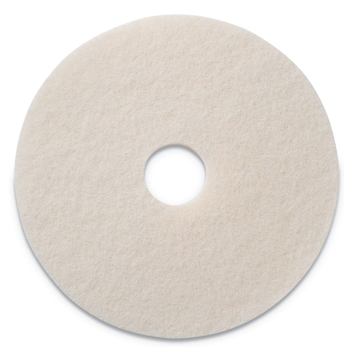 Polishing Pad, 14" Diameter, White, 5/Carton
