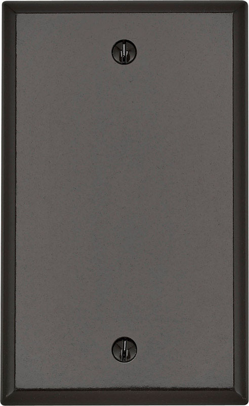 LEVITON - Leviton Brown 1 gang Thermoset Plastic Blank Wall Plate 1 pk - Case of 25