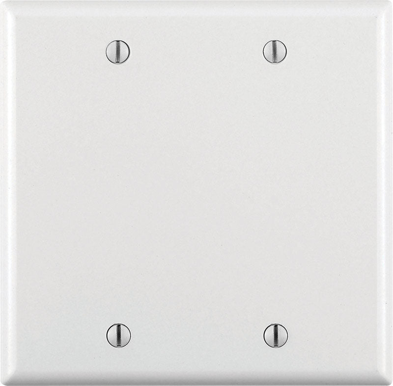 LEVITON - Leviton White 2 gang Plastic Blank Wall Plate 1 pk - Case of 25