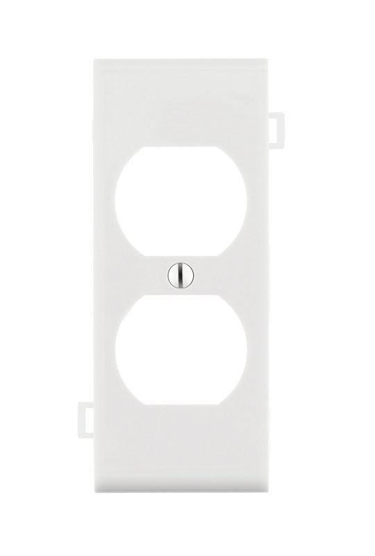 LEVITON MFG. CO. - Leviton White 1 gang Thermoplastic Nylon Duplex Wall Plate 1 pk [0PSC8-00W]