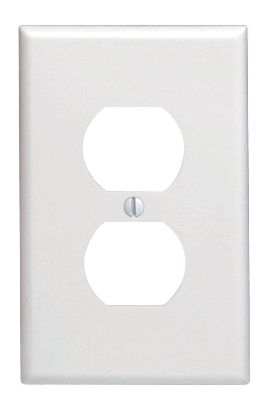 LEVITON MFG. CO. - Leviton White 1 gang Thermoset Plastic Duplex Wall Plate 1 pk - Case of 20 [80503-00W]