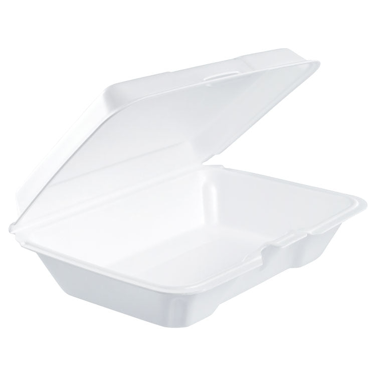 Dart - Foam Hinged Lid Containers, 6.4 x 9.3 x 2.6, White, 200/Carton