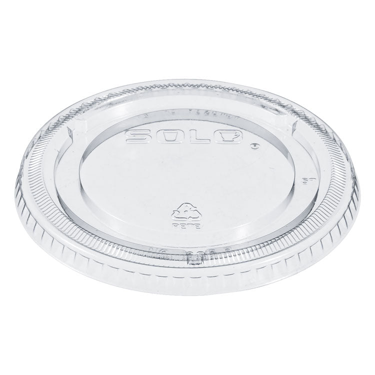 Dart - PETE Plastic Flat Cold Cup Lids, Fits 12 oz to 24 oz Cups, Clear, 1,000/Carton