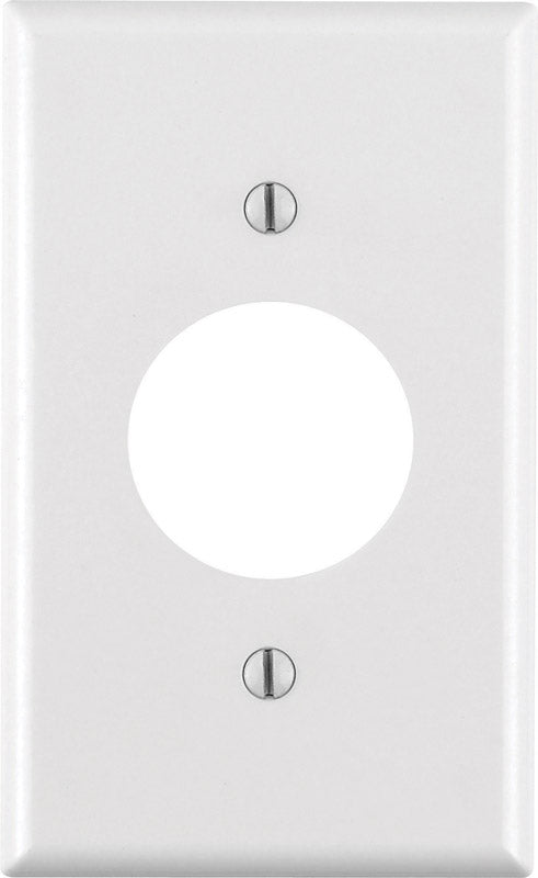 LEVITON - Leviton White 1 gang Thermoset Plastic Outlet Wall Plate 1 pk - Case of 25