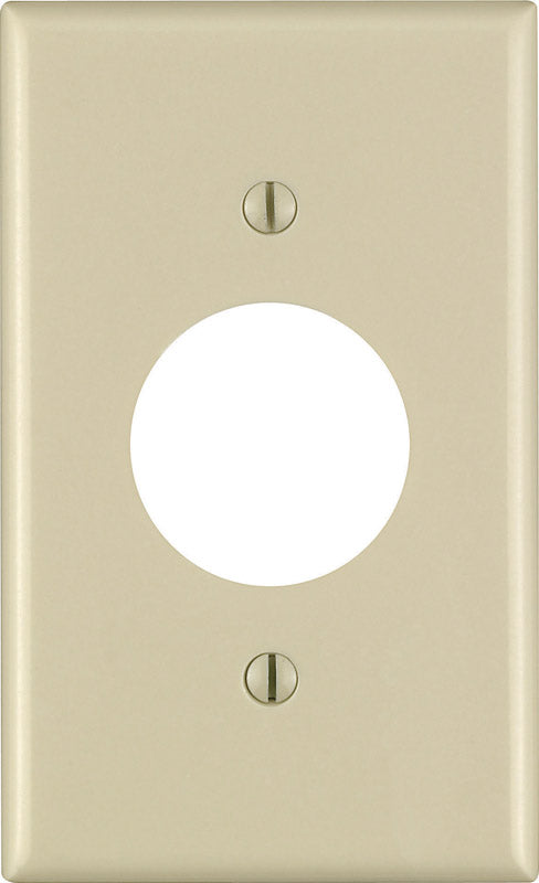 LEVITON - Leviton Ivory 1 gang Thermoset Plastic Outlet Wall Plate 1 pk - Case of 25