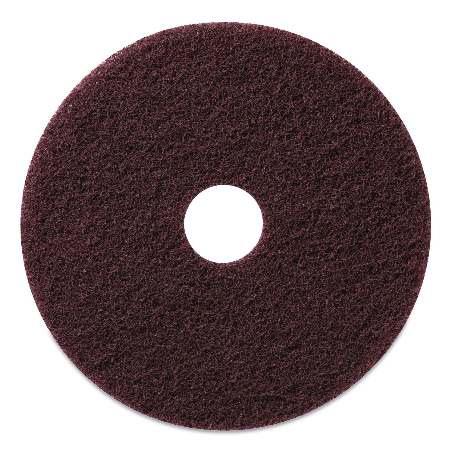 Stripping Pad, 20" Diameter, Burgundy, 5/Carton