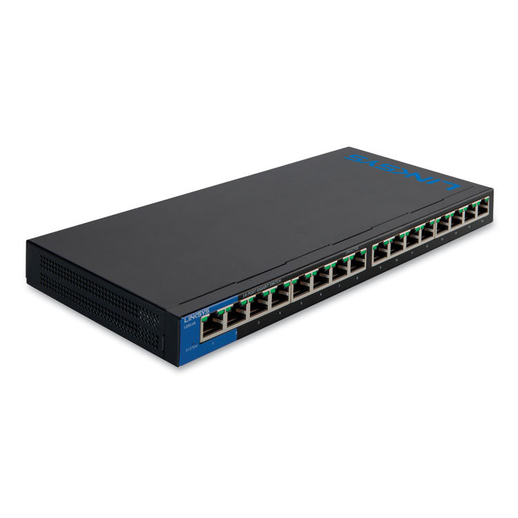 LINKSYS - Business Desktop Gigabit PoE+ Switch, 16 Ports