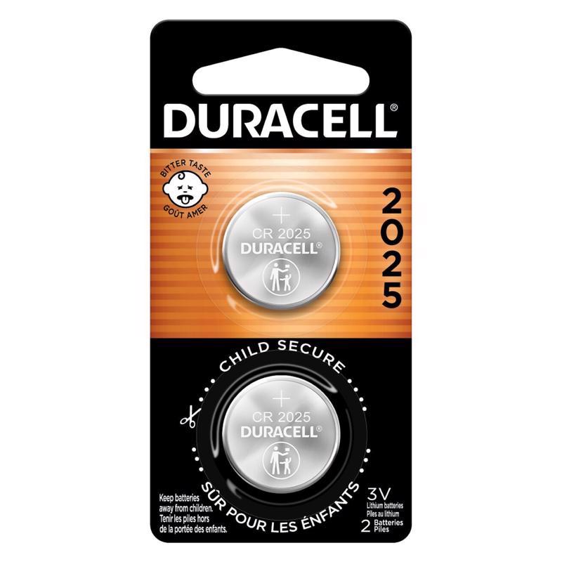 DURACELL - Duracell Lithium Coin 2025 3 V 165 Ah Medical Battery 2 pk - Case of 6