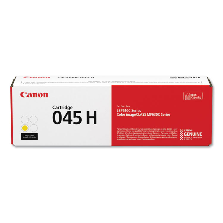 Canon - 1243C001 (045) High-Yield Toner, 2,200 Page-Yield, Yellow