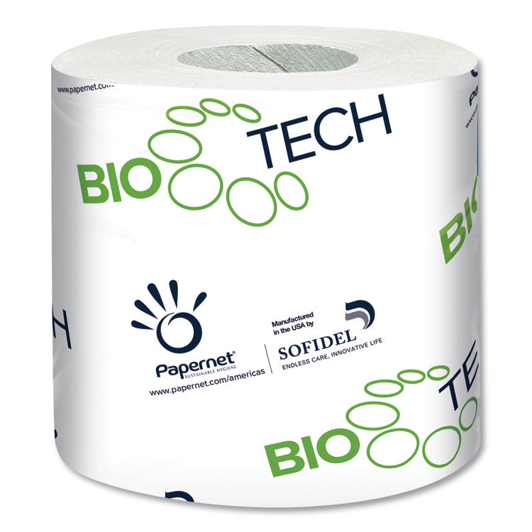 Papernet - BioTech Toilet Tissue, Septic Safe, 2-Ply, White, 500 Sheets/Roll, 96 Rolls/Carton