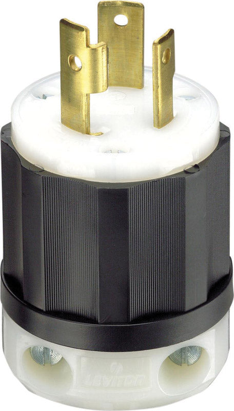 LEVITON - Leviton TurnLok Industrial Nylon Grounding Plug L5-30P 2 Pole 3 Wire