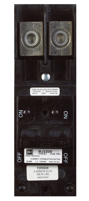 CUTLER HAMMER - Eaton Cutler-Hammer 200 amps Plug In 2-Pole Circuit Breaker