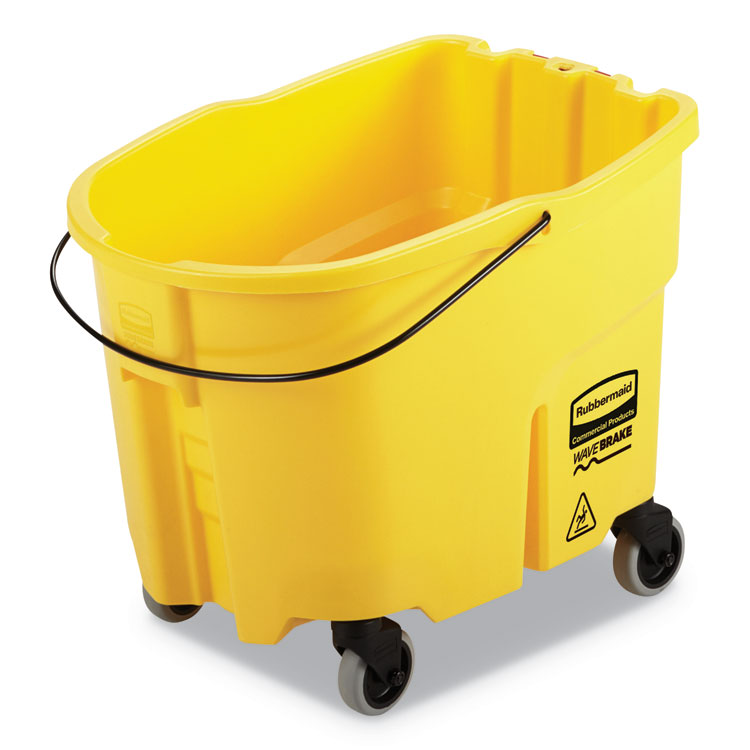 Rubbermaid Commercial - WaveBrake 2.0 Bucket, 8.75 gal, Plastic, Yellow