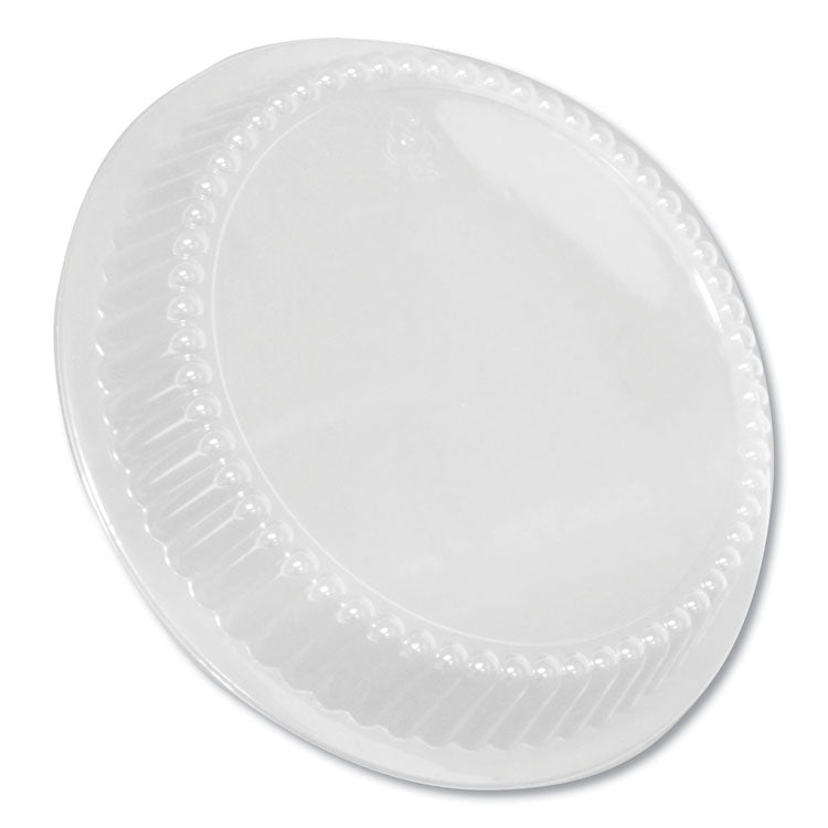 Durable Packaging - Dome Lids for 8" Round Containers, 8" Diameter x 1.56"h, Clear, Plastic, 500/Carton