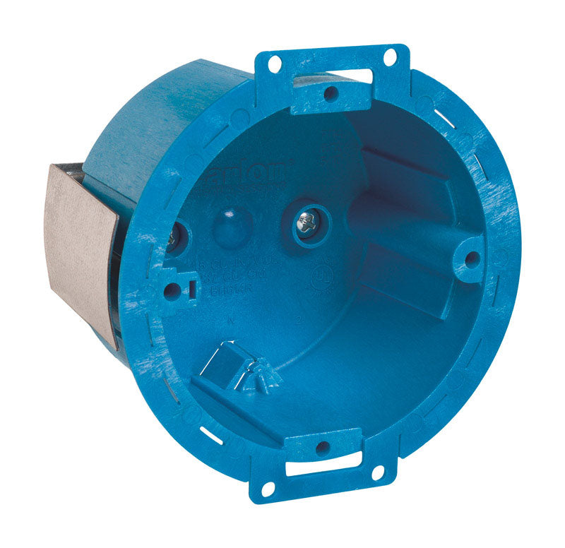 CARLON - Carlon 14-1/2 cu in Round Thermoplastic 1 gang Electrical Ceiling Box Blue [BH614R]