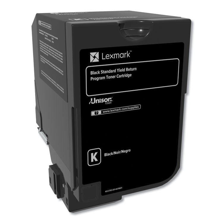 Lexmark - 74C1SK0 Return Program Unison Toner, 7,000 Page-Yield, Black