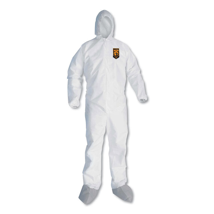 KleenGuard - A45 Liquid/Particle Protection Surface Prep/Paint Coveralls, X-Large, White, 25/Carton