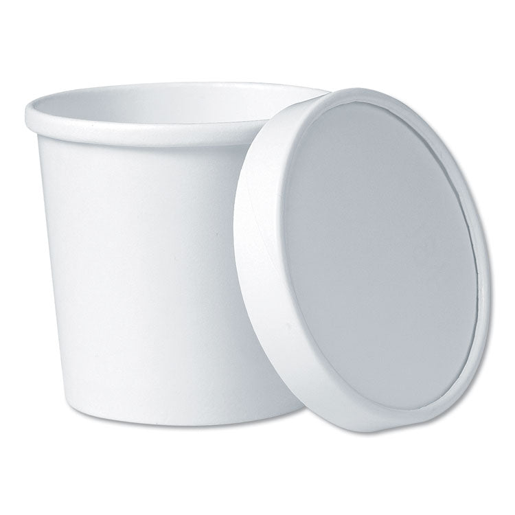 Dart - Flexstyle Food Lid Container, 12.1 oz, 3.6" Diameter, White, Plastic, 250/Carton