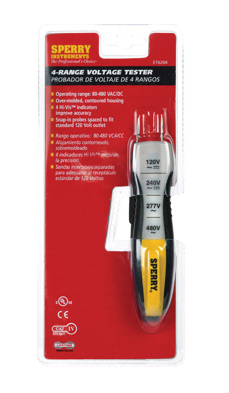 SPERRY - Sperry 80-480 V 4 Range Voltage Tester