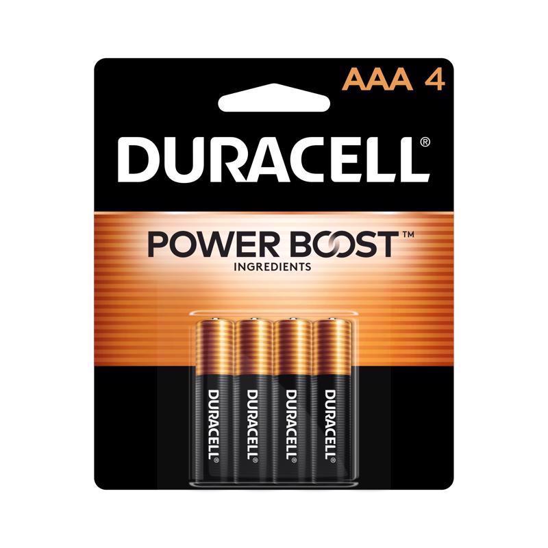 DURACELL - Duracell Coppertop AAA Alkaline Batteries 4 pk Carded