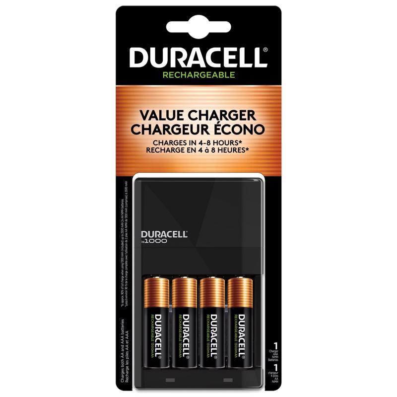 DURACELL - Duracell 4 Battery Rechargeable Battery Charger