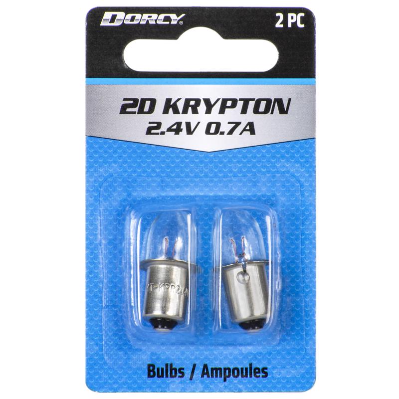 DORCY - Dorcy 2D Krypton Flashlight Bulb 2.4 V Bayonet Base - Case of 12